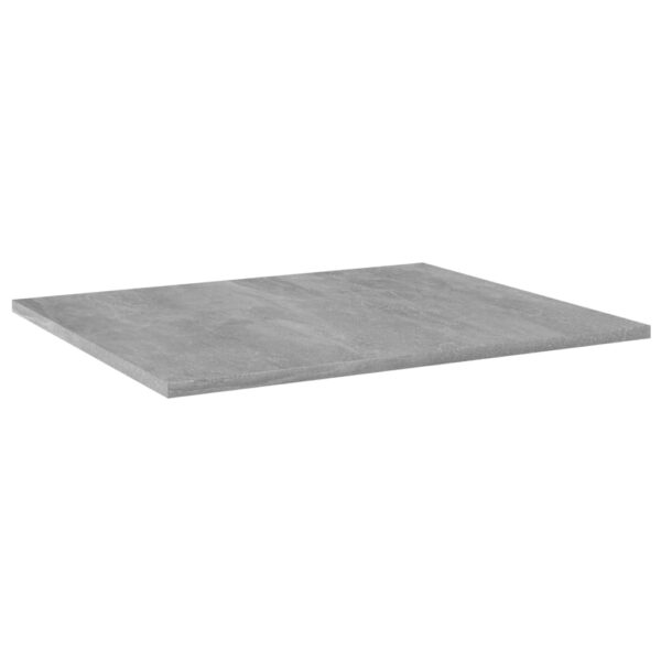 vidaXL Bookshelf Boards 8 pcs Concrete Gray 23.6"x19.7"x0.6" Engineered Wood - Image 2