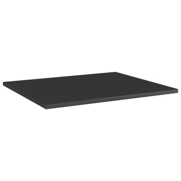 vidaXL Bookshelf Boards 8 pcs High Gloss Black 23.6"x19.7"x0.6" Engineered Wood - Image 2