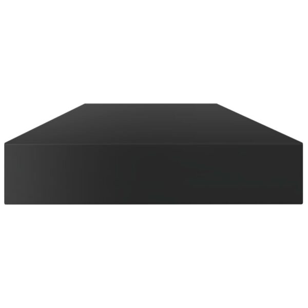 vidaXL Bookshelf Boards 4 pcs High Gloss Black 39.4"x3.9"x0.6" Engineered Wood - Image 3