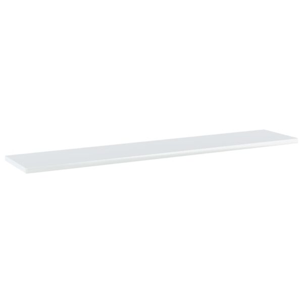 vidaXL Bookshelf Boards 8 pcs High Gloss White 39.4"x7.9"x0.6" Engineered Wood - Image 2