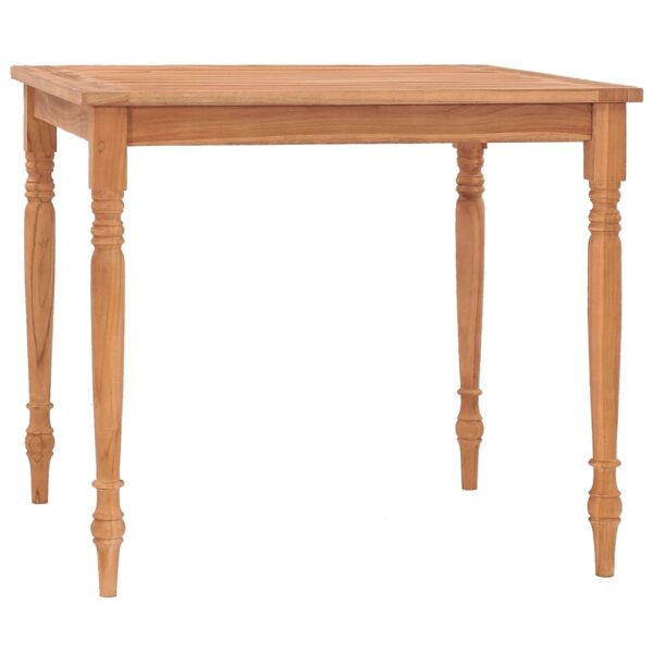 vidaXL Batavia Table 33.5"x33.5"x29.5" Solid Teak Wood