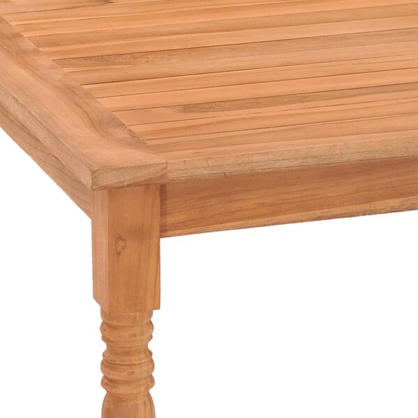 vidaXL Batavia Table 33.5"x33.5"x29.5" Solid Teak Wood - Image 5