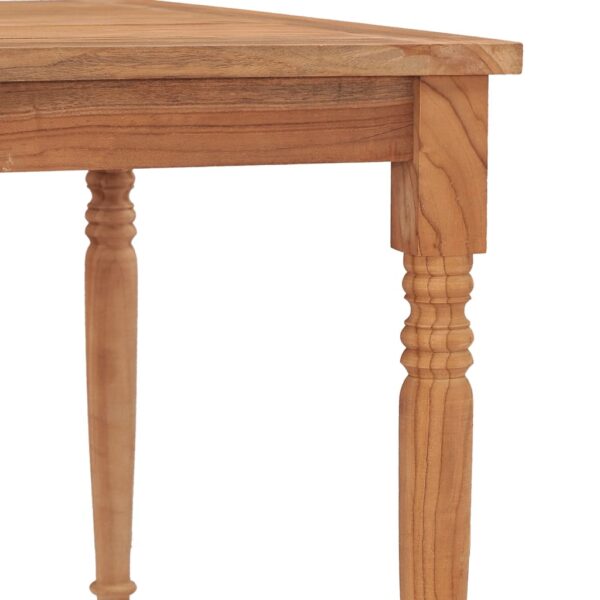 vidaXL Batavia Table 59.1"x35.4"x29.5" Solid Teak Wood - Image 6