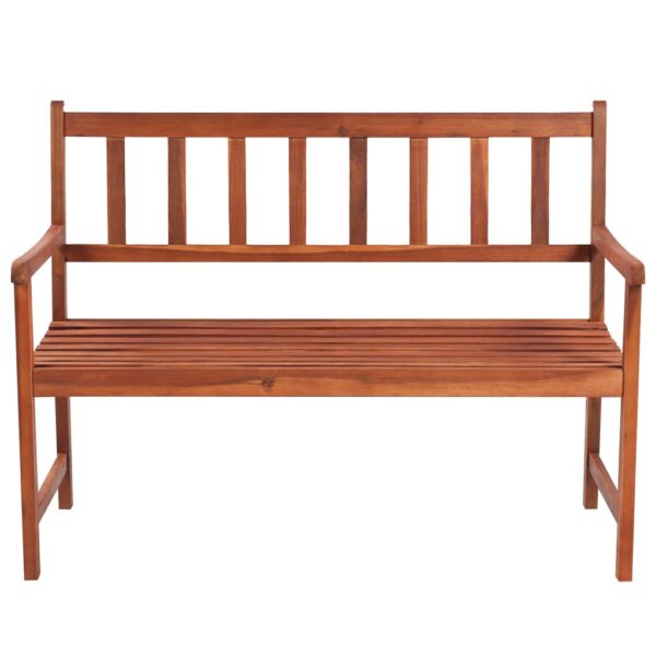 vidaXL Patio Bench with Cushion 47.2" Solid Acacia Wood - Image 3