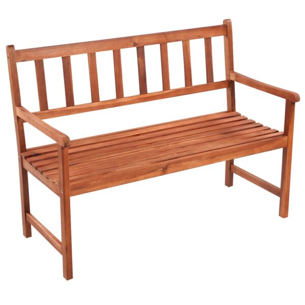 vidaXL Patio Bench with Cushion 47.2" Solid Acacia Wood - Image 2