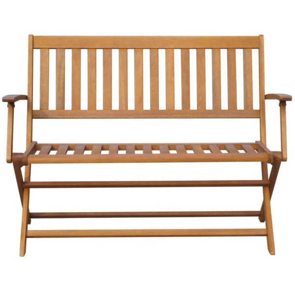 vidaXL Patio Bench with Cushion 47.2" Solid Acacia Wood - Image 3