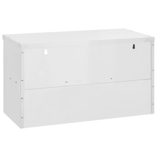 vidaXL Kitchen Wall Cabinet 35.4"x15.7"x19.7" Stainless Steel - Image 3