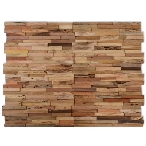 vidaXL Wall Cladding Panels 10 pcs 11.1 ftÂ² Recycled Teak Wood