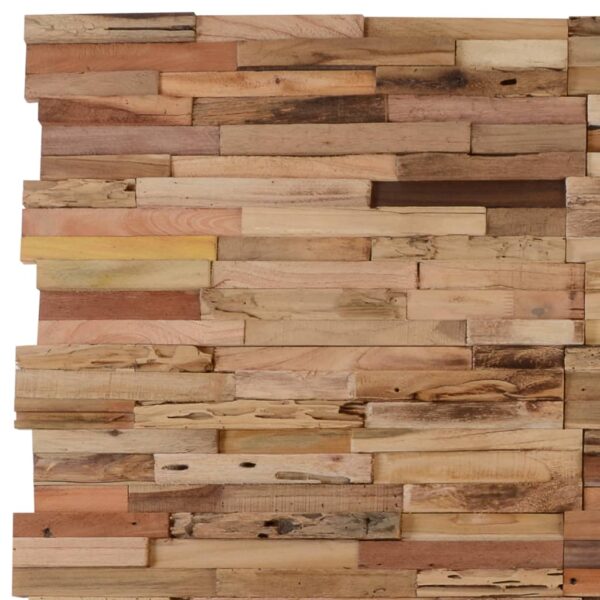 vidaXL Wall Cladding Panels 10 pcs 11.1 ftÂ² Recycled Teak Wood - Image 2