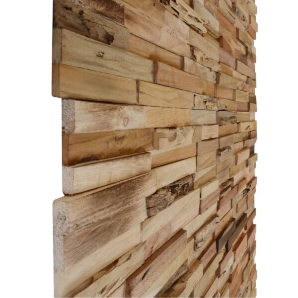 vidaXL Wall Cladding Panels 10 pcs 11.1 ftÂ² Recycled Teak Wood - Image 3