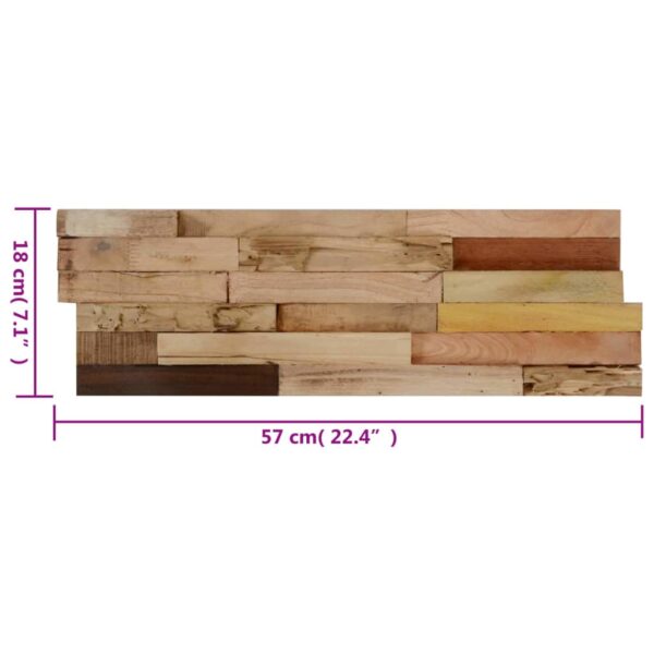 vidaXL Wall Cladding Panels 10 pcs 11.1 ftÂ² Recycled Teak Wood - Image 4