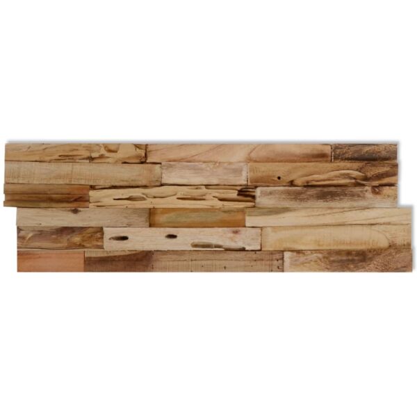 vidaXL Wall Cladding Panels 10 pcs 11.1 ftÂ² Recycled Teak Wood - Image 5