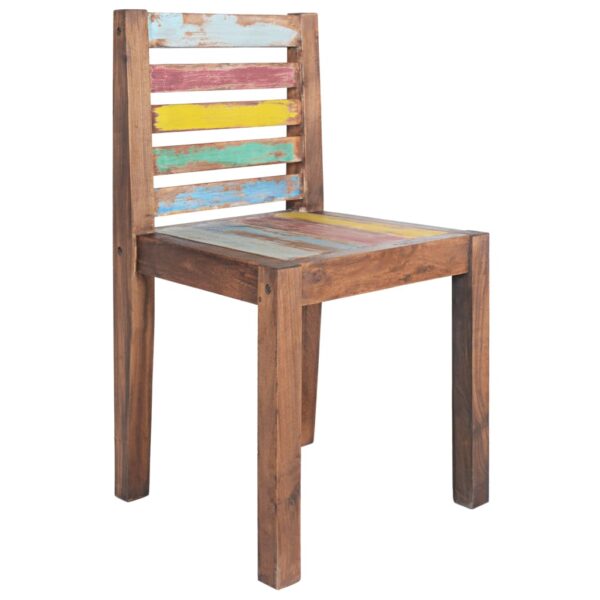 vidaXL Dining Chairs 4 pcs Solid Reclaimed Wood - Image 12