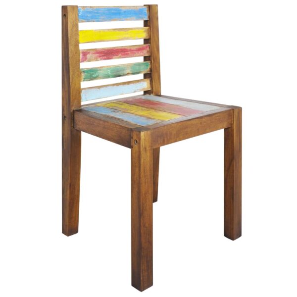 vidaXL Dining Chairs 4 pcs Solid Reclaimed Wood - Image 10