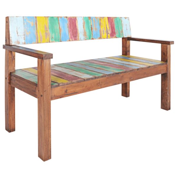 vidaXL Bench 45.3" Solid Reclaimed Wood - Image 11