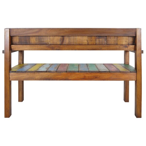 vidaXL Bench 45.3" Solid Reclaimed Wood - Image 4