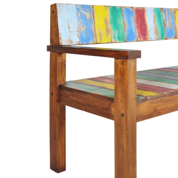 vidaXL Bench 45.3" Solid Reclaimed Wood - Image 5