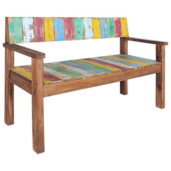 vidaXL Bench 45.3" Solid Reclaimed Wood - Image 8