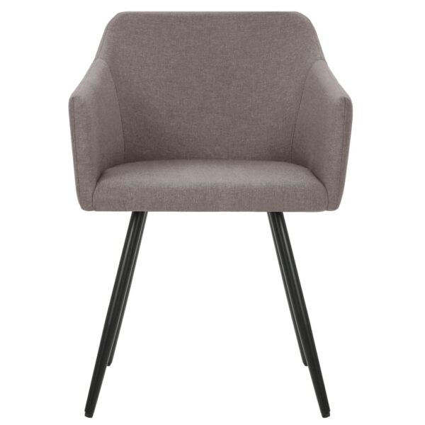 vidaXL Dining Chairs 4 pcs Taupe Fabric - Image 3