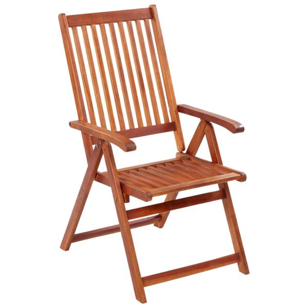 vidaXL Folding Patio Chairs 4 pcs Solid Acacia Wood - Image 2