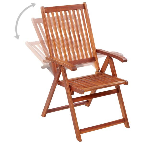 vidaXL Folding Patio Chairs 4 pcs Solid Acacia Wood - Image 4