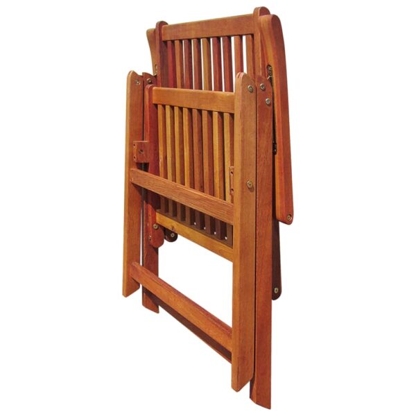 vidaXL Folding Patio Chairs 4 pcs Solid Acacia Wood - Image 5