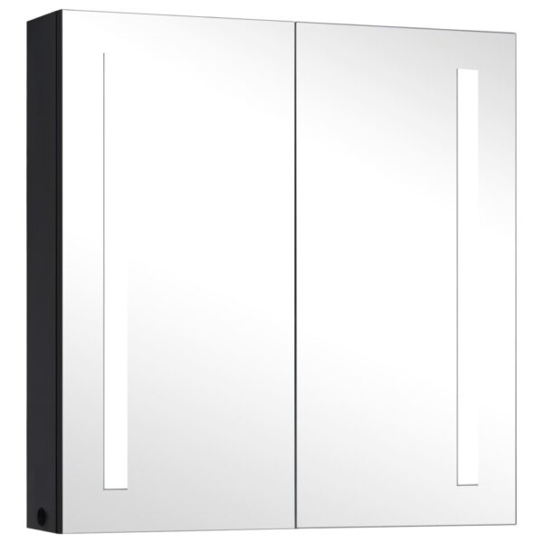 vidaXL LED Bathroom Mirror Cabinet 24.4"x5.5"x23.6" - Image 2