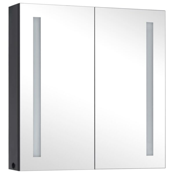 vidaXL LED Bathroom Mirror Cabinet 24.4"x5.5"x23.6" - Image 3