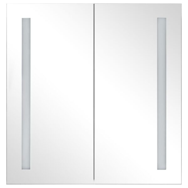 vidaXL LED Bathroom Mirror Cabinet 24.4"x5.5"x23.6" - Image 4