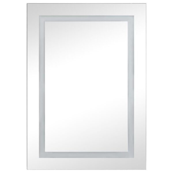 vidaXL LED Bathroom Mirror Cabinet 19.7"x5.1"x27.6" - Image 4