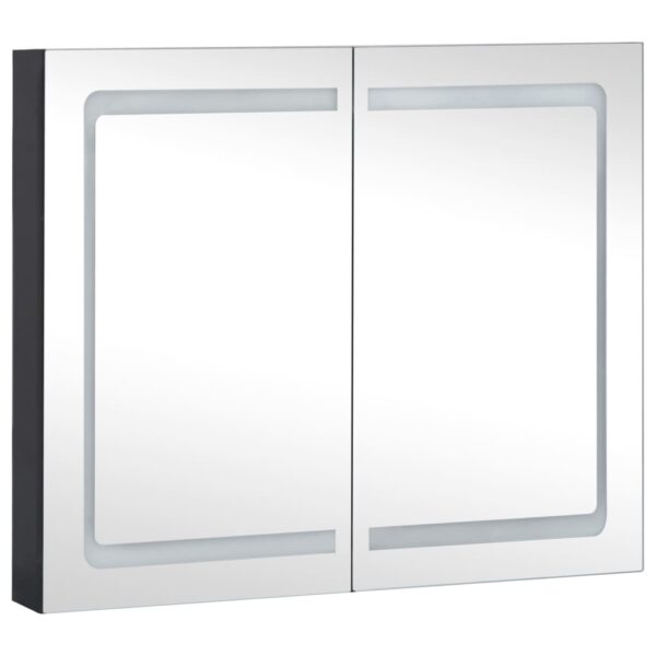 vidaXL LED Bathroom Mirror Cabinet 31.5"x4.8"x26.8" - Image 3