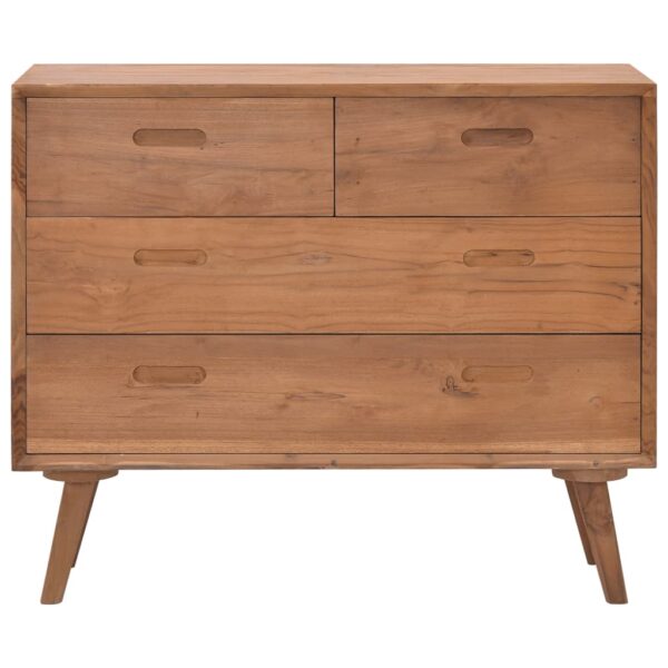 vidaXL Chest of Drawers 35.4"x13.8"x29.5" Solid Teak Wood - Image 2