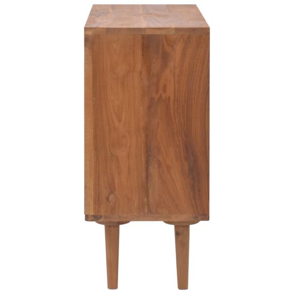 vidaXL Chest of Drawers 35.4"x13.8"x29.5" Solid Teak Wood - Image 3