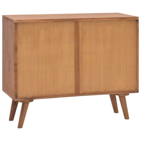 vidaXL Chest of Drawers 35.4"x13.8"x29.5" Solid Teak Wood - Image 4