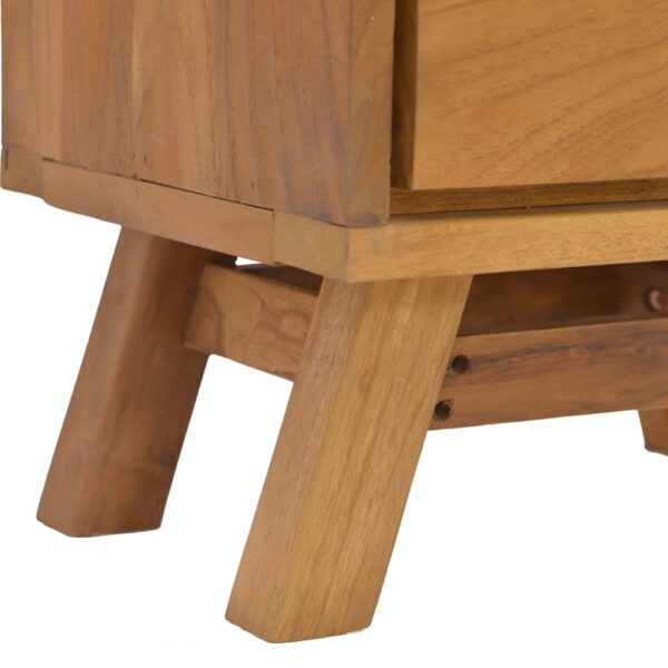 vidaXL Bedside Cabinet 15.7"x11.8"x17.7" Solid Teak Wood - Image 7