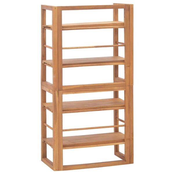 vidaXL Shelving Unit 23.6"x11.8"x47.2" Solid Teak Wood - Image 2