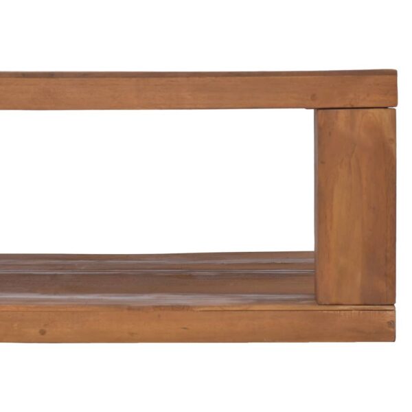 vidaXL Coffee Table 35.4"x19.7"x13.8" Solid Teak Wood - Image 7