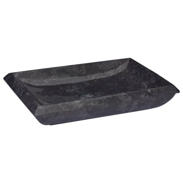 vidaXL Sink Black 19.7"x13.8"x3.9" Marble