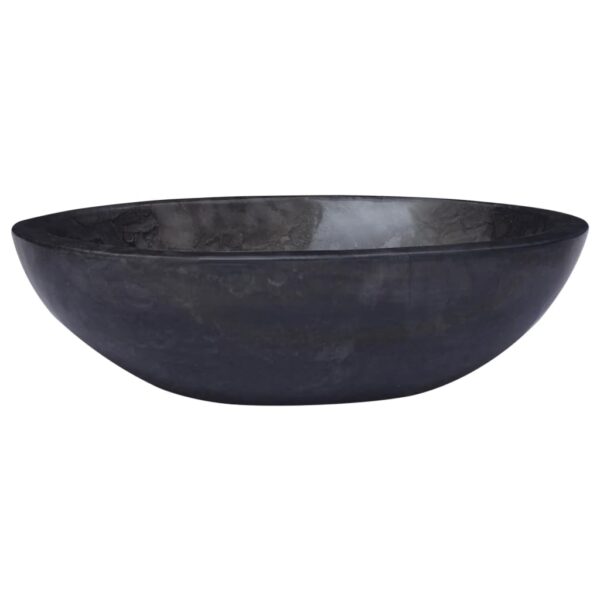 vidaXL Sink Black 20.9"x15.7"x5.9" Marble