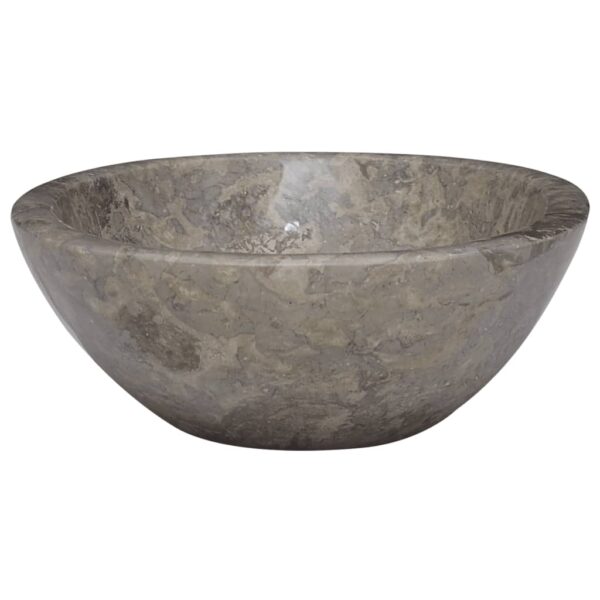 vidaXL Sink Gray 20.9"x15.7"x5.9" Marble - Image 3