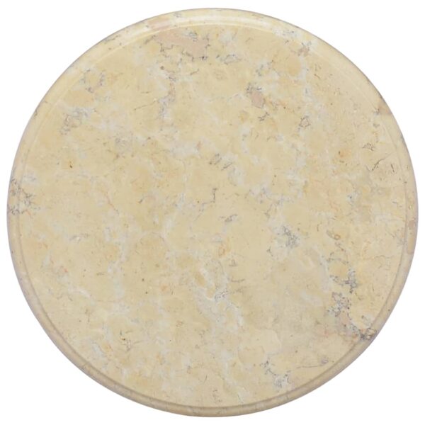 vidaXL Table Top Cream Ã˜15.7"x1" Marble