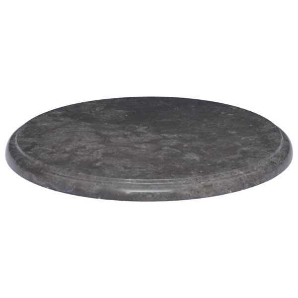 vidaXL Table Top Black Ã˜15.7"x1" Marble - Image 2