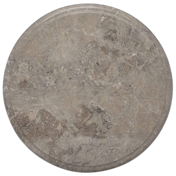 vidaXL Table Top Gray Ã˜15.7"x1" Marble