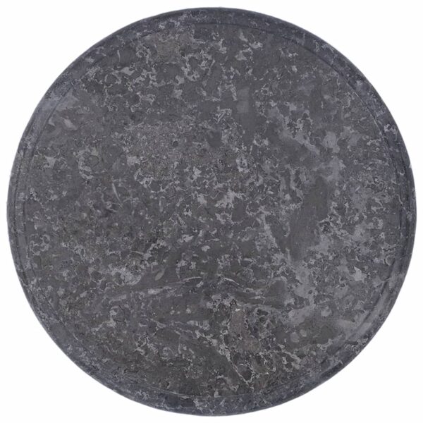 vidaXL Table Top Gray Ã˜15.7"x1" Marble - Image 9