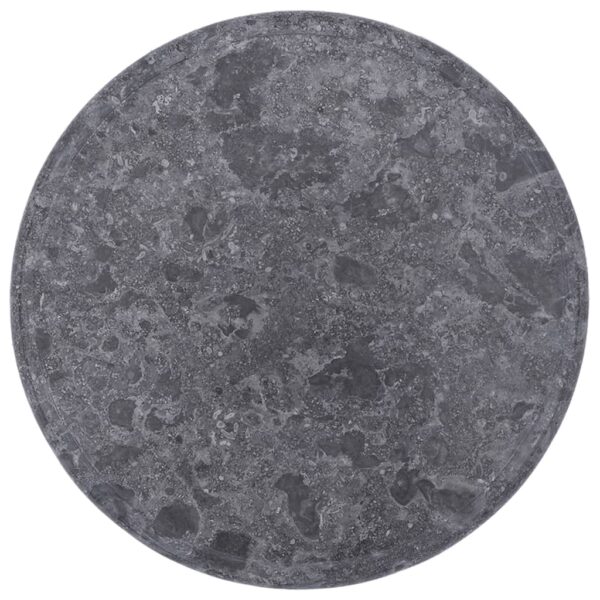 vidaXL Table Top Gray Ã˜15.7"x1" Marble - Image 10