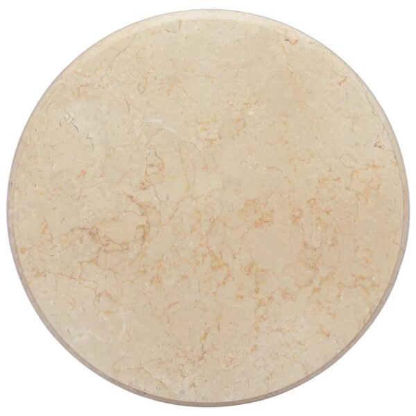 vidaXL Table Top Cream Ã˜19.7"x1" Marble