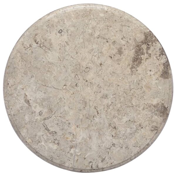 vidaXL Table Top Gray Ã˜19.7"x1" Marble