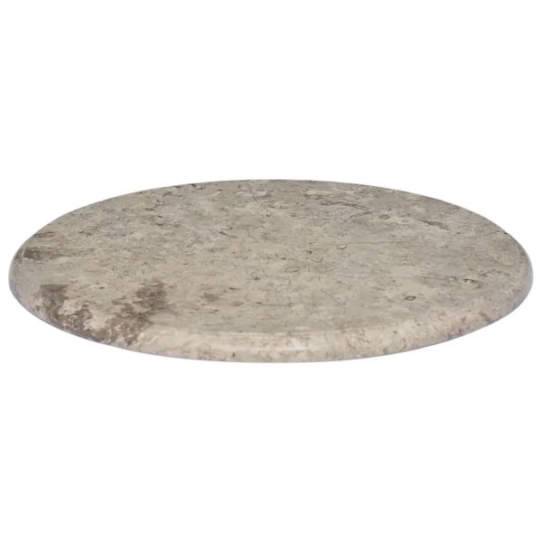 vidaXL Table Top Gray Ã˜19.7"x1" Marble - Image 2