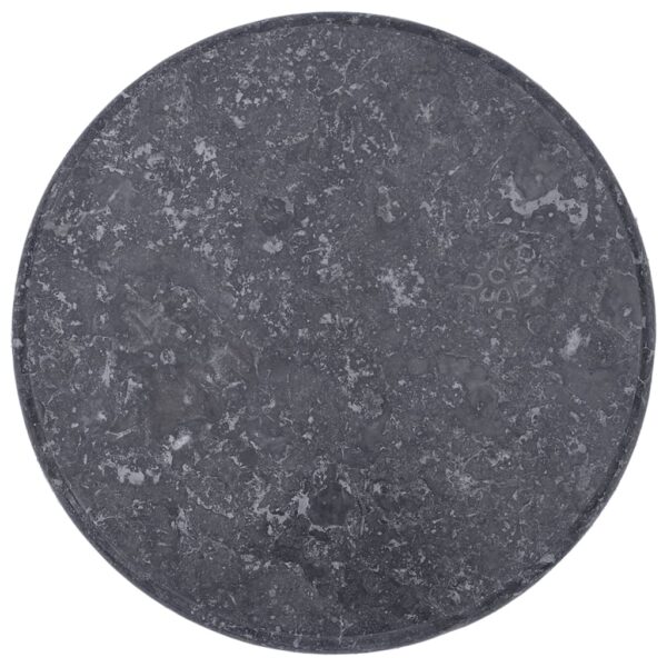 vidaXL Table Top Gray Ã˜19.7"x1" Marble - Image 11