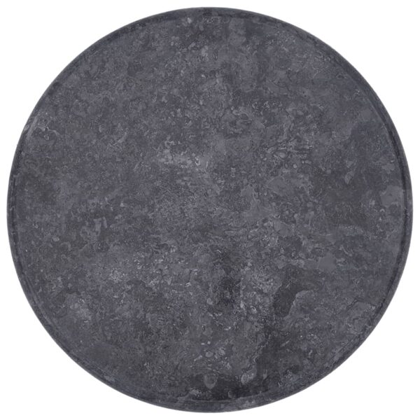 vidaXL Table Top Gray Ã˜19.7"x1" Marble - Image 9